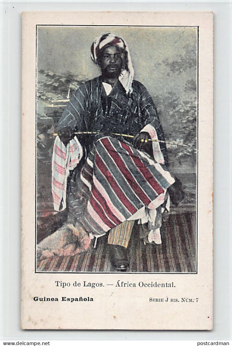 Equatorial Guinea - Native man from Lagos (British Nigeria) - Publ. unknown Serie J bis N. 7