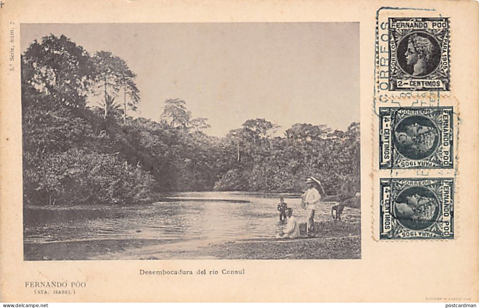 Equatorial Guinea - SANTA ISABEL - Desembocadura del Rio Consul - Publ. Thomas 5. a Serie - 7