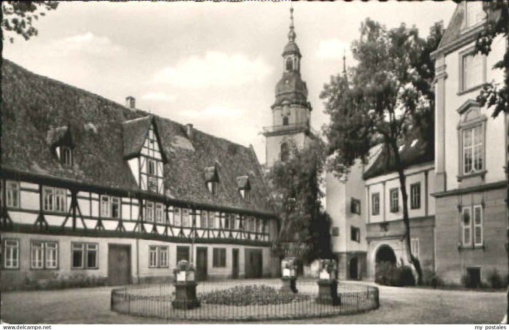 Erbach Odenwald Erbach i. Odw. Schlosshof x 1956