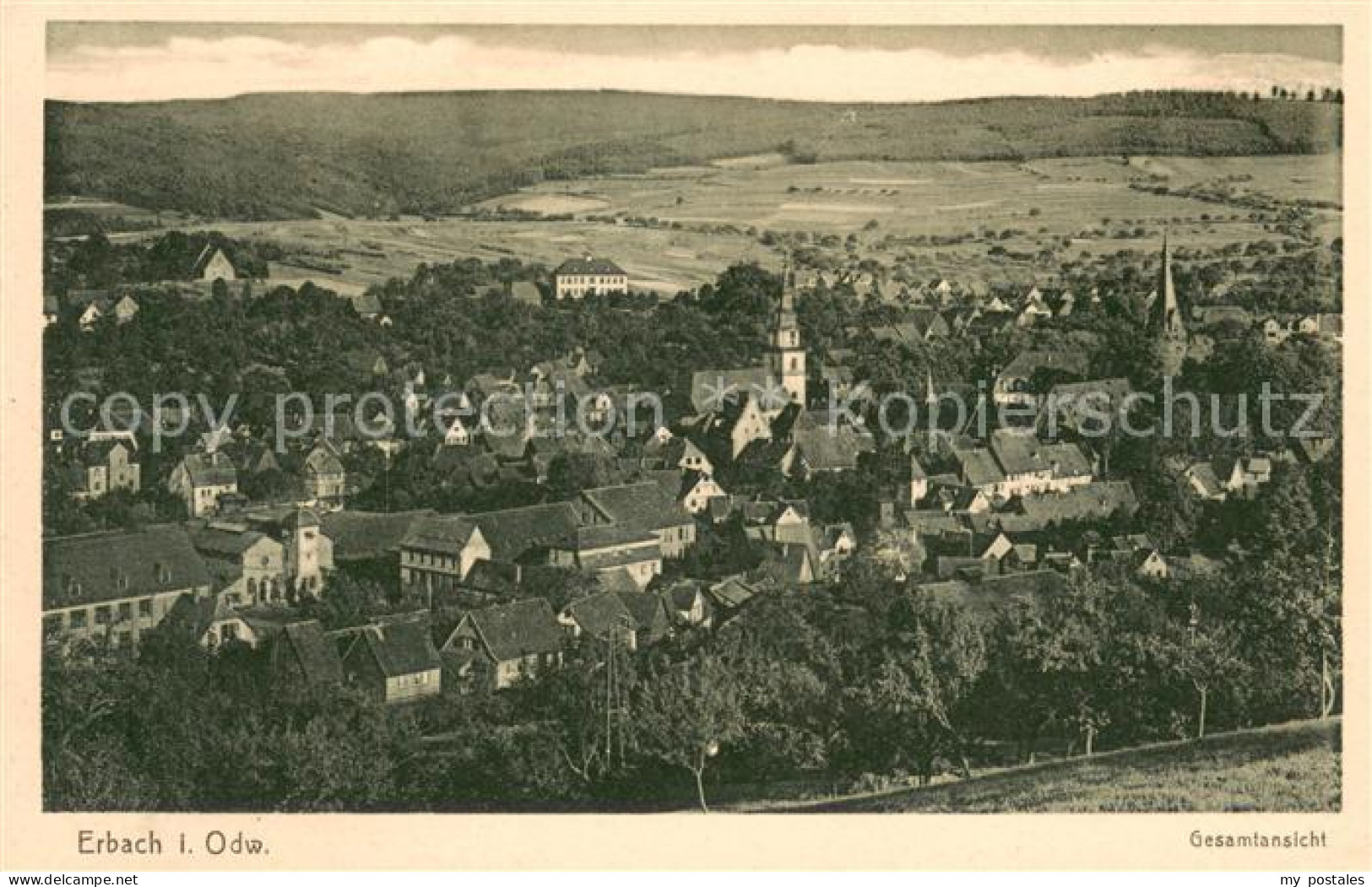 Erbach Odenwald Gesamtansicht