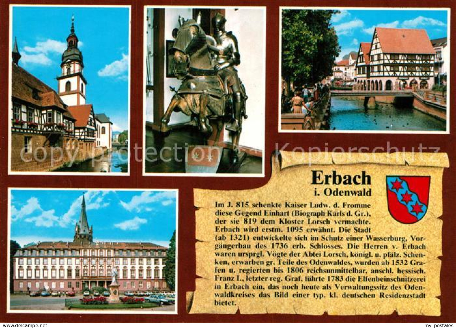 Erbach Odenwald Kloster Lorsch Reiterstandbild Schloss