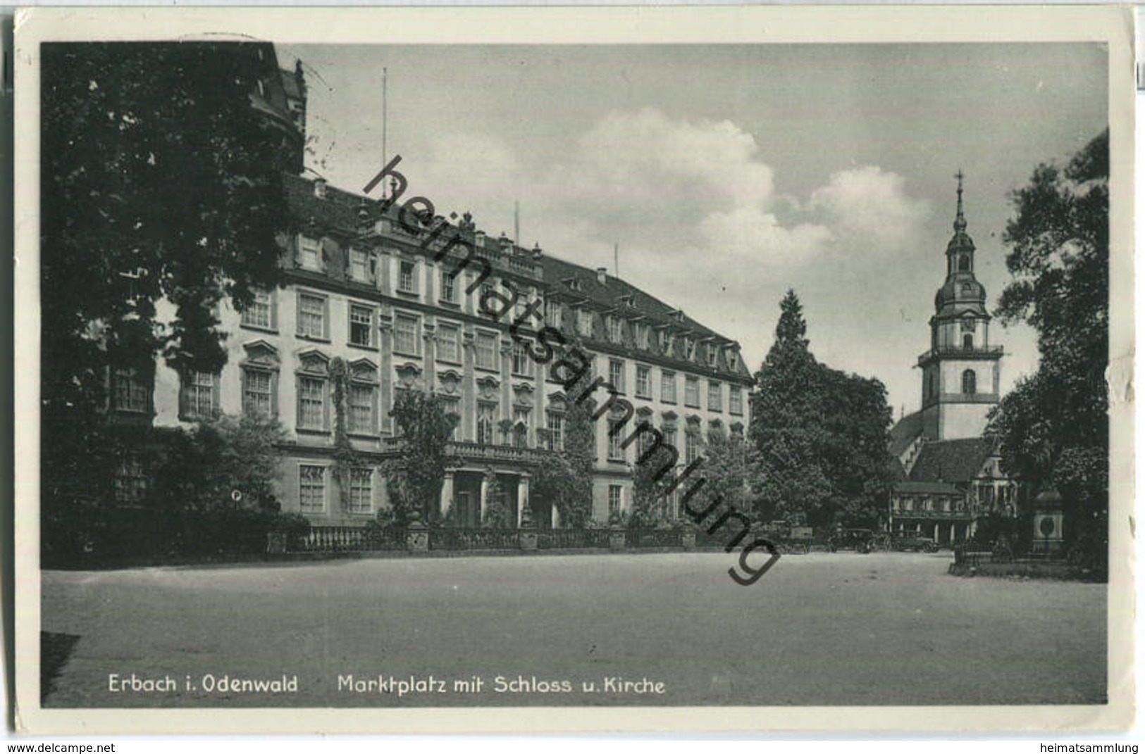 Erbach (Odenwald) - Marktplatz - Foto-Ansichtskarte