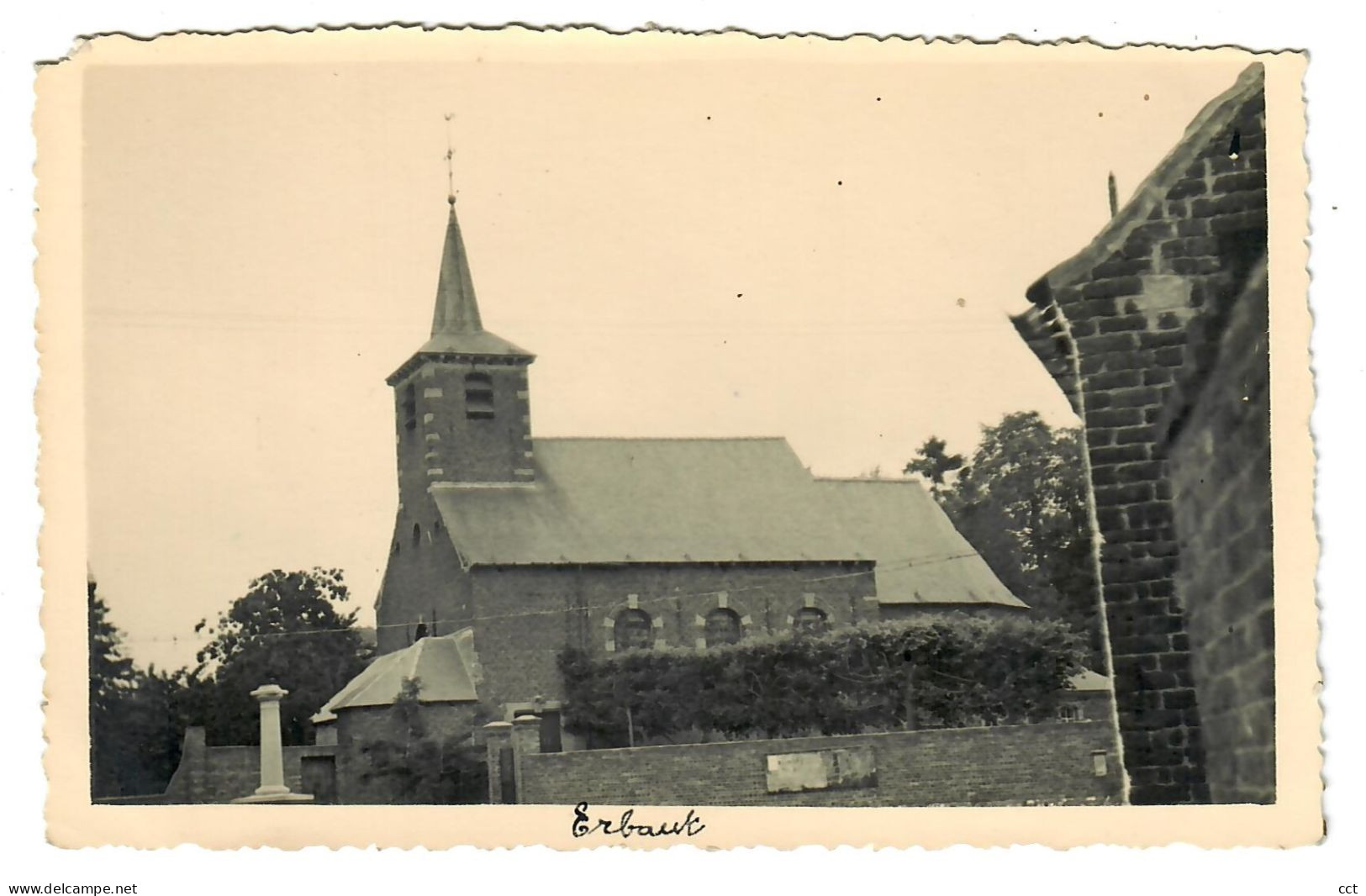 Erbaut  Jurbise   CARTE PHOTO de l'église
