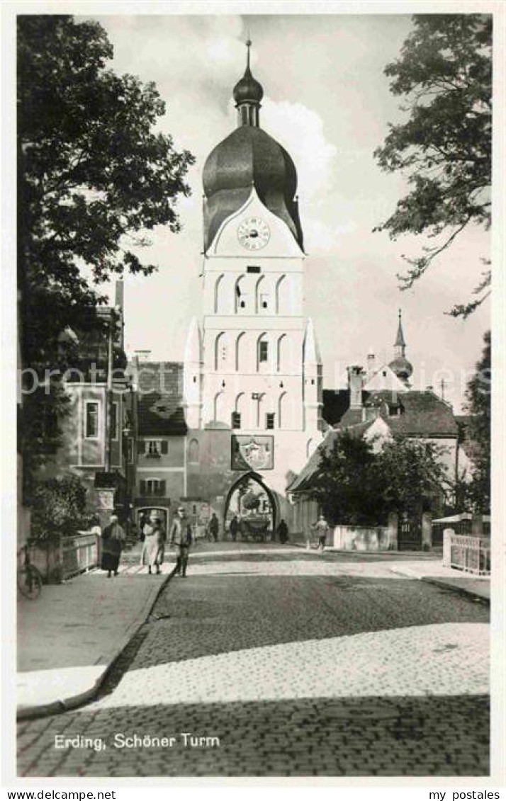 Erding Bayern Schoener Turm