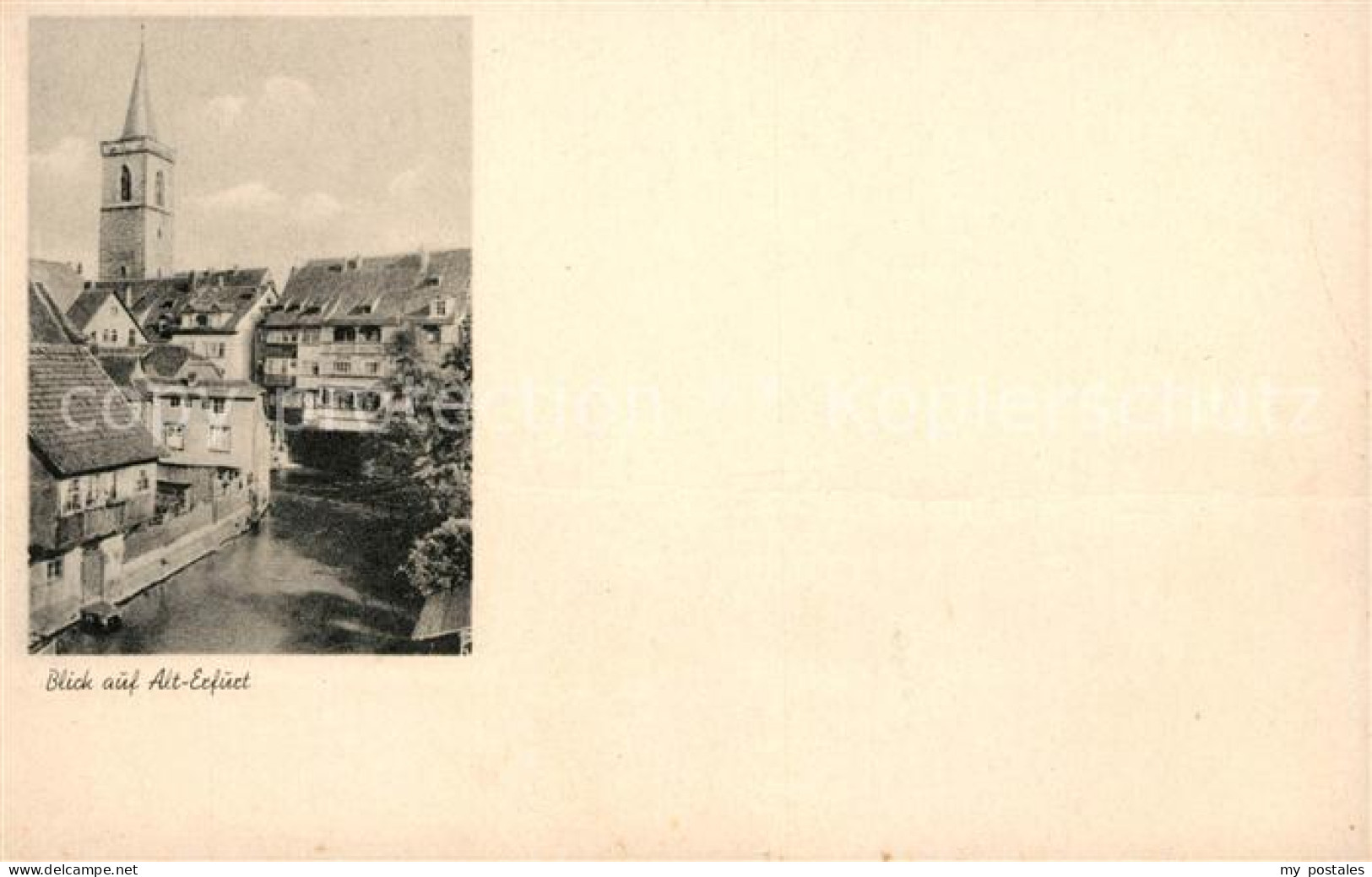 ERFURT  CITY Blick auf Alt Erfurt