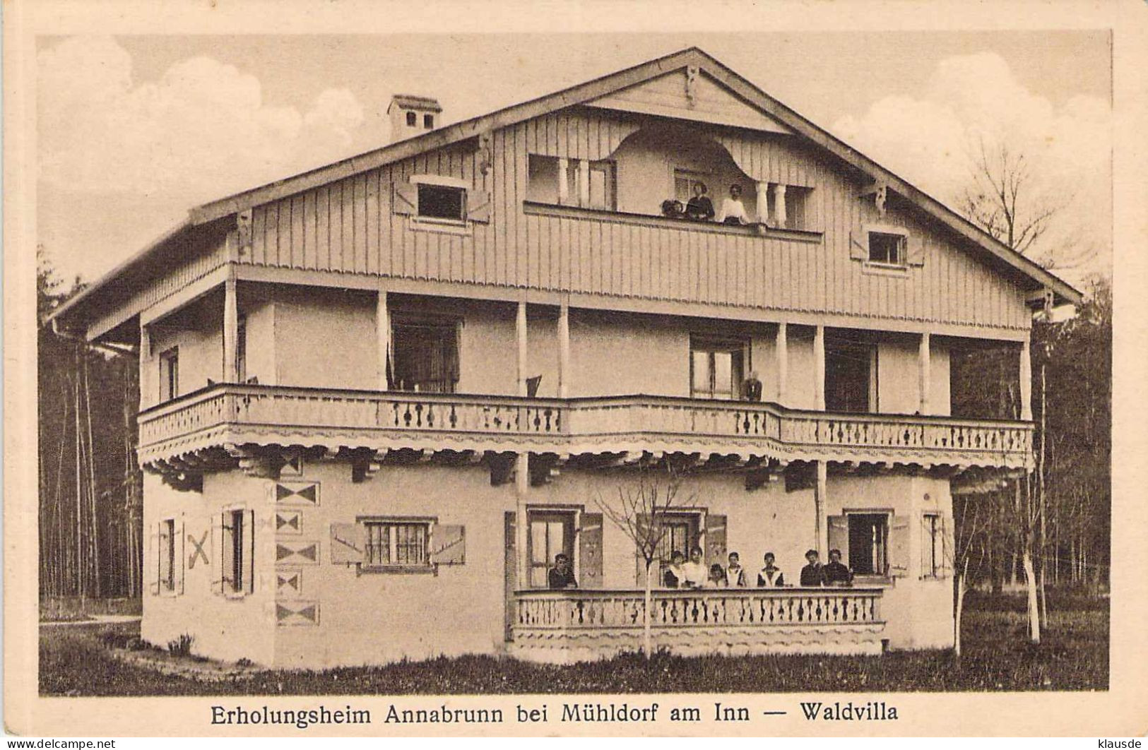Erholungsheim Annabrunn bei Mühldorf - Waldvilla gel.1921