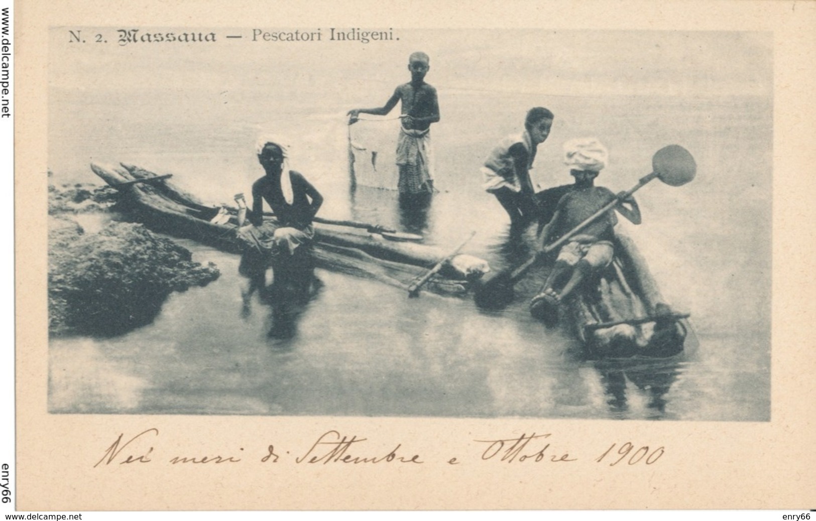 ERITREA-COLONIA ERITREA MASSAUA PESCATORI INDIGENI