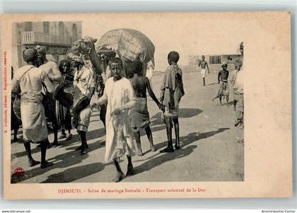 13928628 - Djibouti Transport Dromedar Kamel Kinder Volkstypen