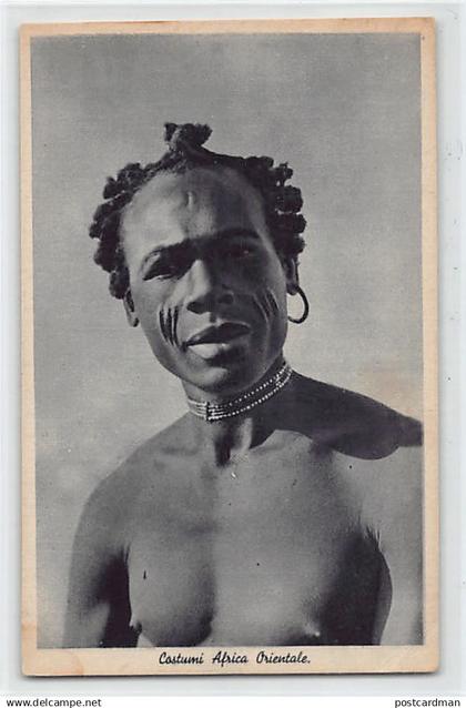 Eritrea - Native with scarifications - Publ. unknown
