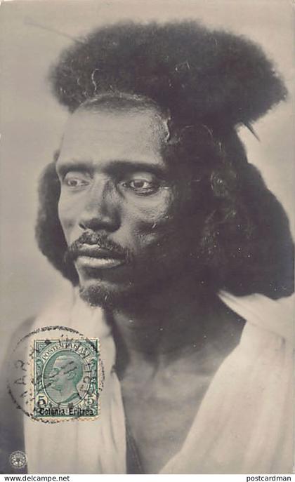 Eritrea - Tipo Baza (Beja people) - REAL PHOTO - Publ. A. Comini