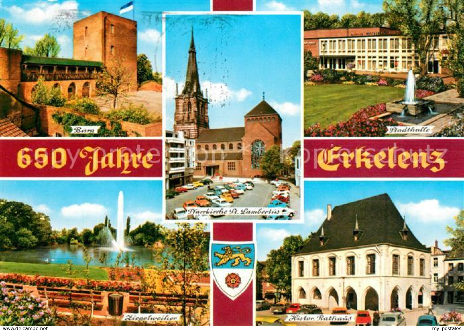 Erkelenz Burg Stadthalle Ziegelweiher Rathaus St. Lambertus