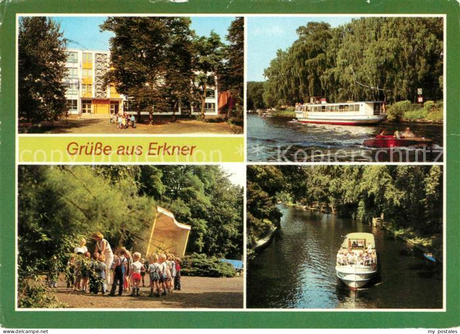 Erkner Lenin Oberschule Schiffsanlegestelle Daemeritzsee Rathauspark Loecknitzka