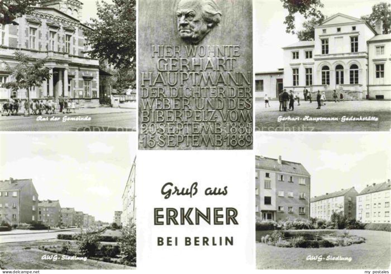 Erkner Oder-Spree Brandenburg Gerhart-Hauptmann-Gedenkstaette Rat-der-Gemeinde A