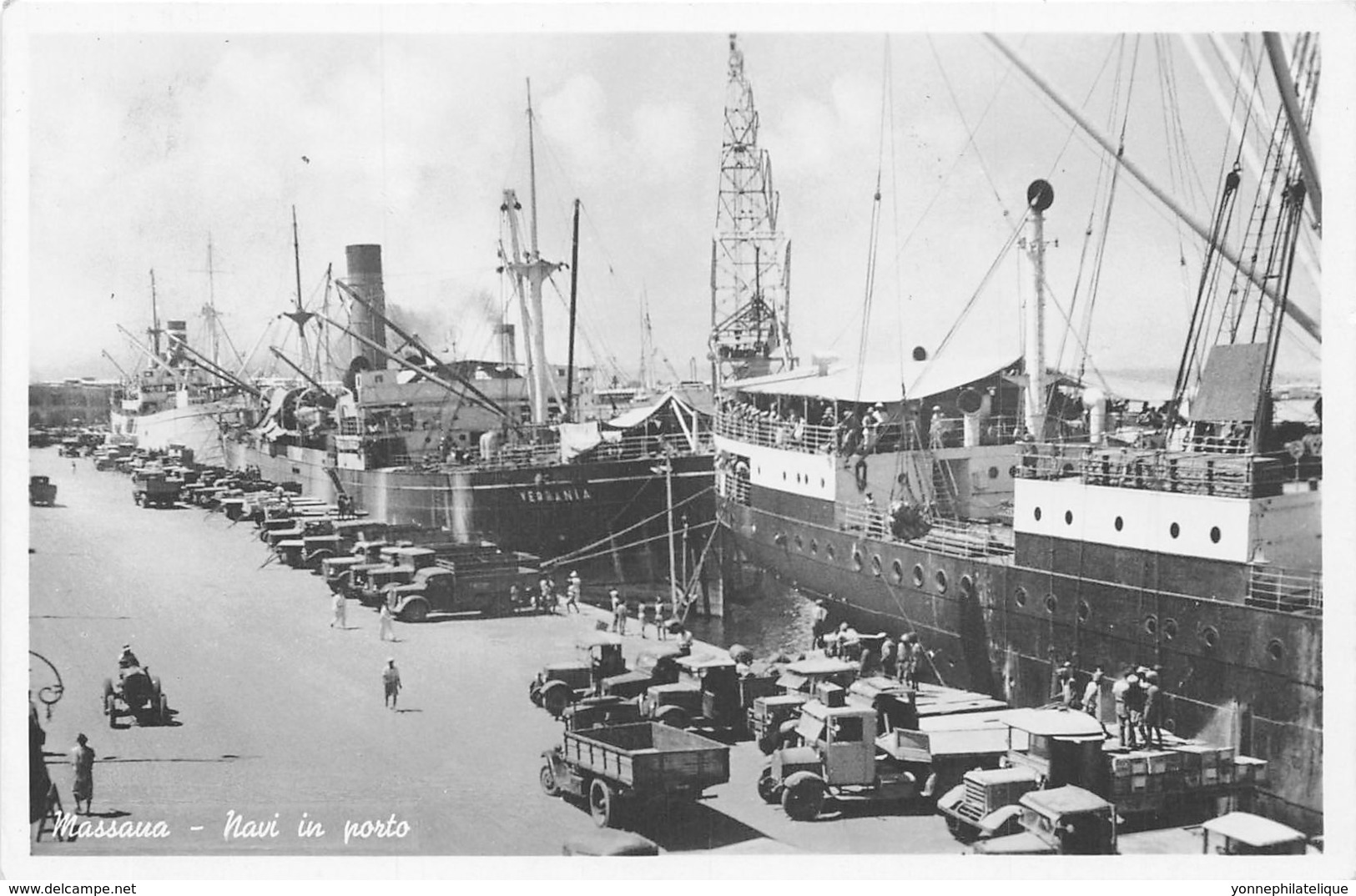Erythrée / Topo - 45 - Massana - navi in porto - Belle Oblitération