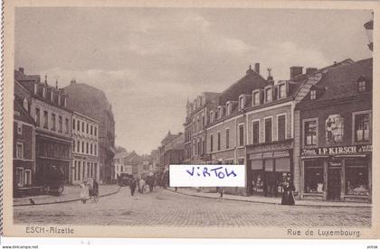 ESCH-SUR-ALZETTE: Rue de Luxembourg     (  CPA  carnet ) edit. Maison de gros P. Houstraas )