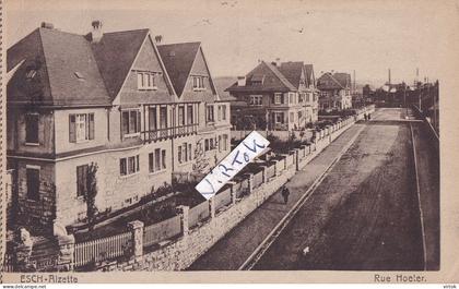 ESCH-SUR-ALZETTE:  rue  Hoeter       (  CPA  carnet ) edit. Maison de gros P. Houstraas )