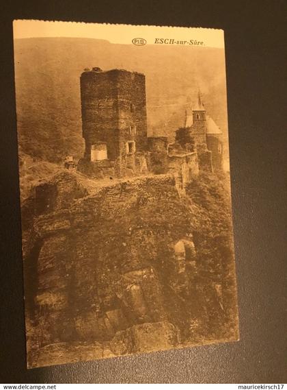 Luxembourg Luxemburg carte postale Esch-sur-Sure Esch-Sauer PIB