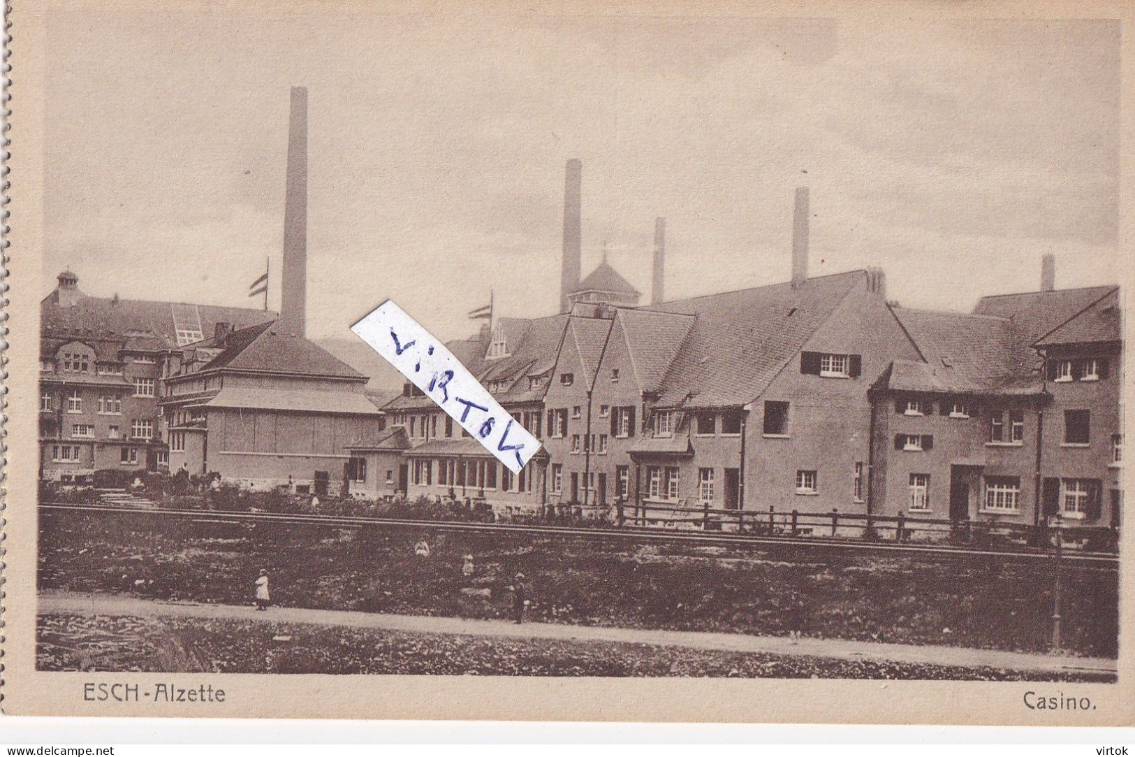 ESCH-SUR-ALZETTE   :  CASINO   (  CPA  carnet ) edit. Maison de gros P. Houstraas )
