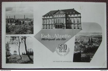 Esch-sur-Alzette / Esch/Alzette - Mehrbildkarte "Esch / Alzette Métropole du Fer 50 (1906 / 1956)"