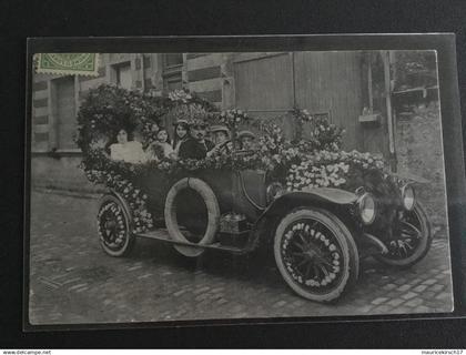 Luxembourg Esch Alzette 1912 Blumencorso voiture