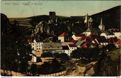 CPA AK Esch Sauer Village et Ruines LUXEMBURG (803597)