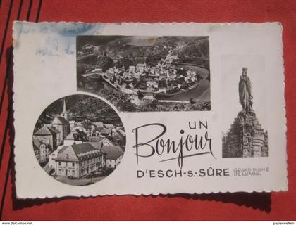 Esch-sur-Sûre / Esch-Sauer - Mehrbildkarte "Un Bonjour d'Esch-S.-Sûre"
