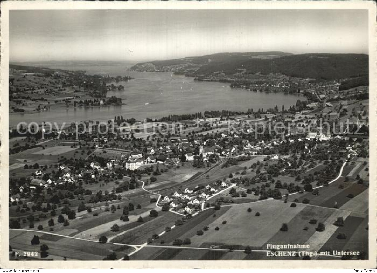 Eschenz Untersee Luftaufnahme