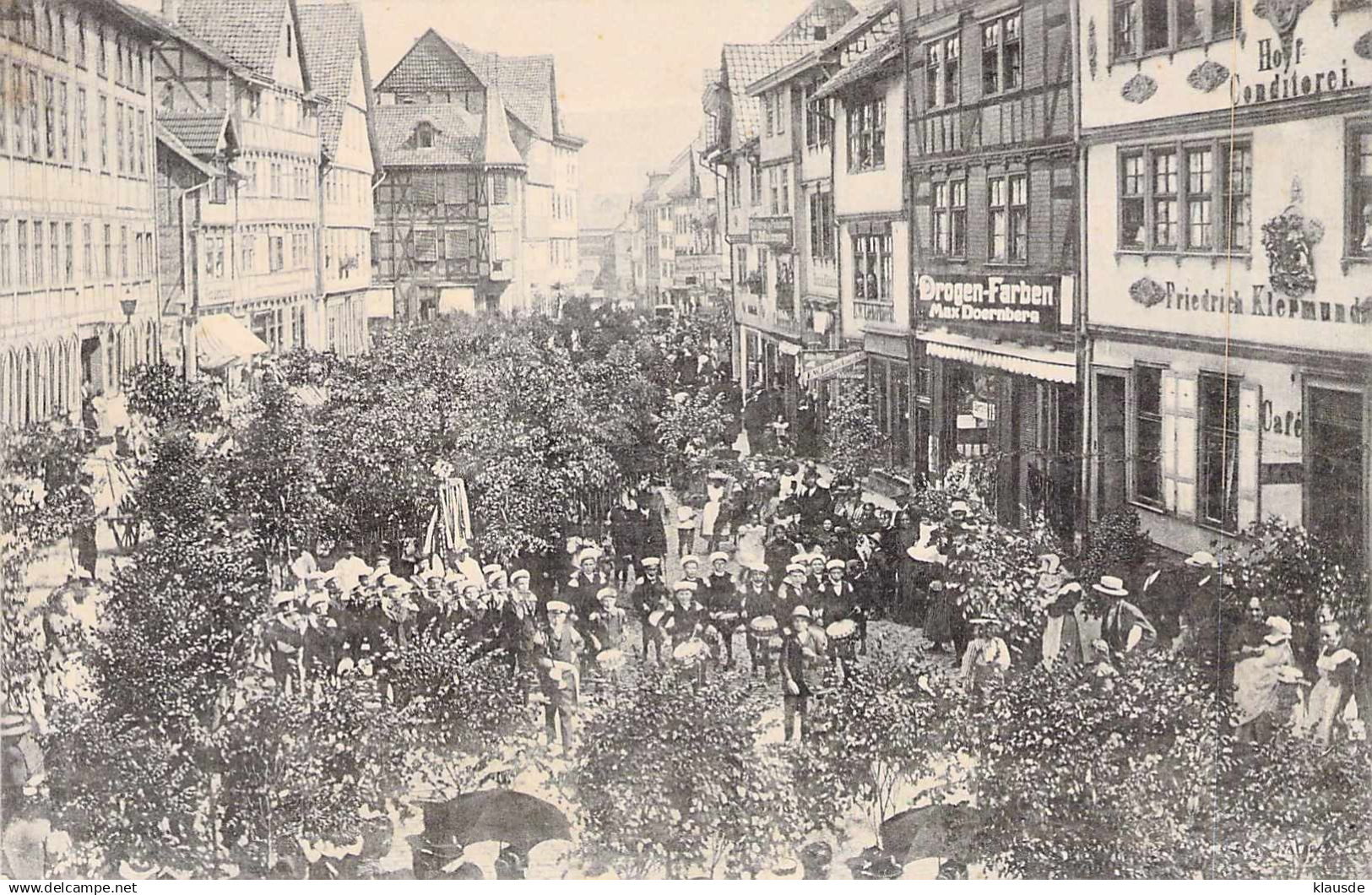 Eschwege - Der Marientzug des Johannisfestes in Eschwege gel.19?? Bahnpost