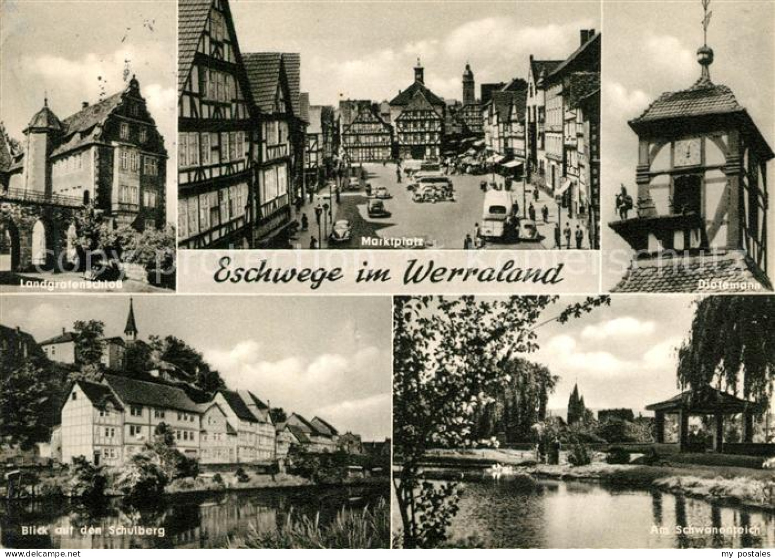 Eschwege Marktplatz Schulberg Landgrafenschloss