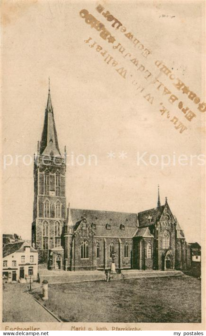 Eschweiler Rheinland Markt u. kath. Pfarrkirche