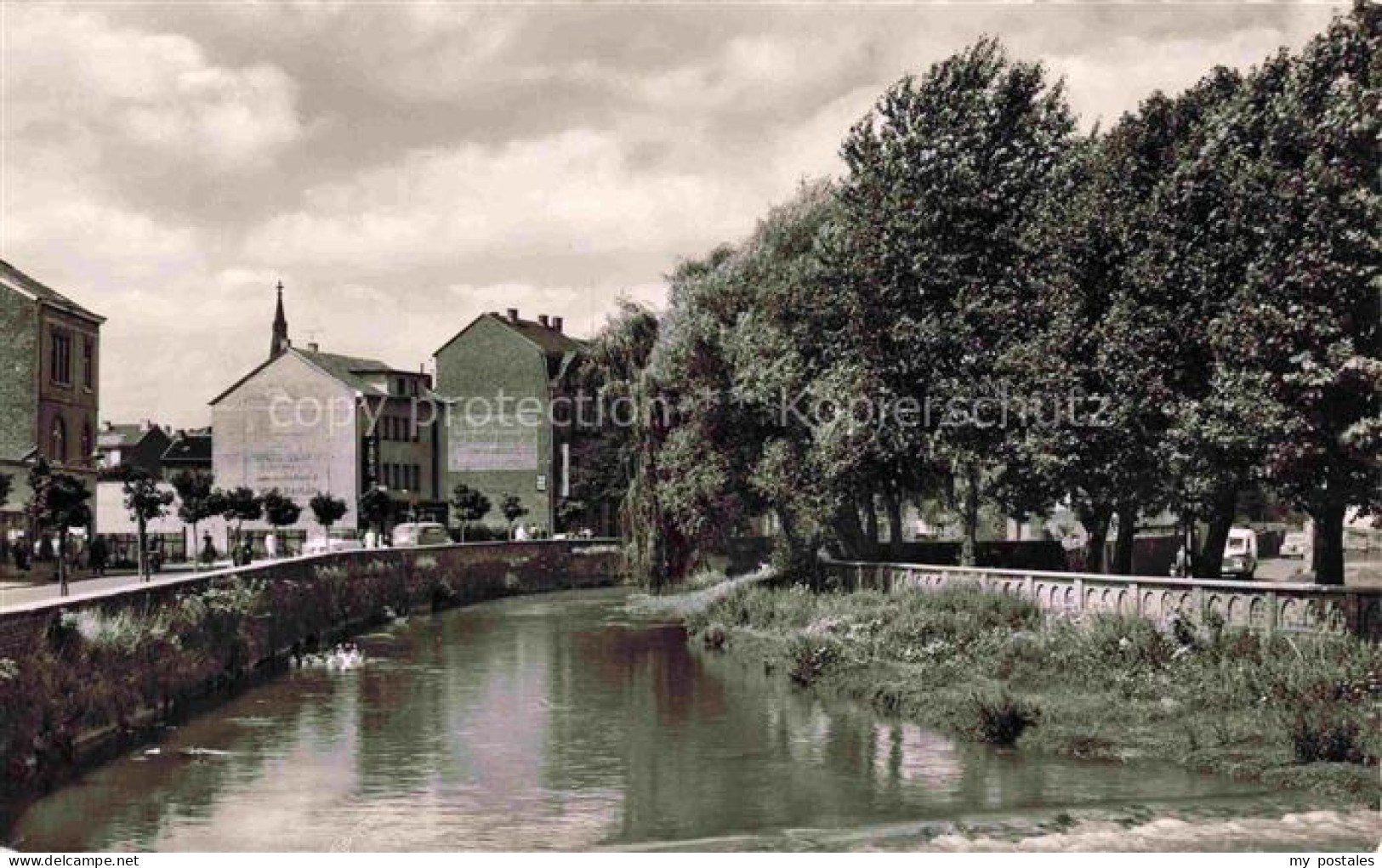 Eschweiler  Rheinland Ortspartie mit Kanal