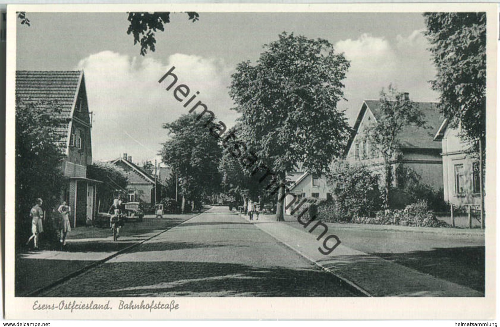 Esens - Bahnhofstrasse - Verlag Cramers Kunstanstalt