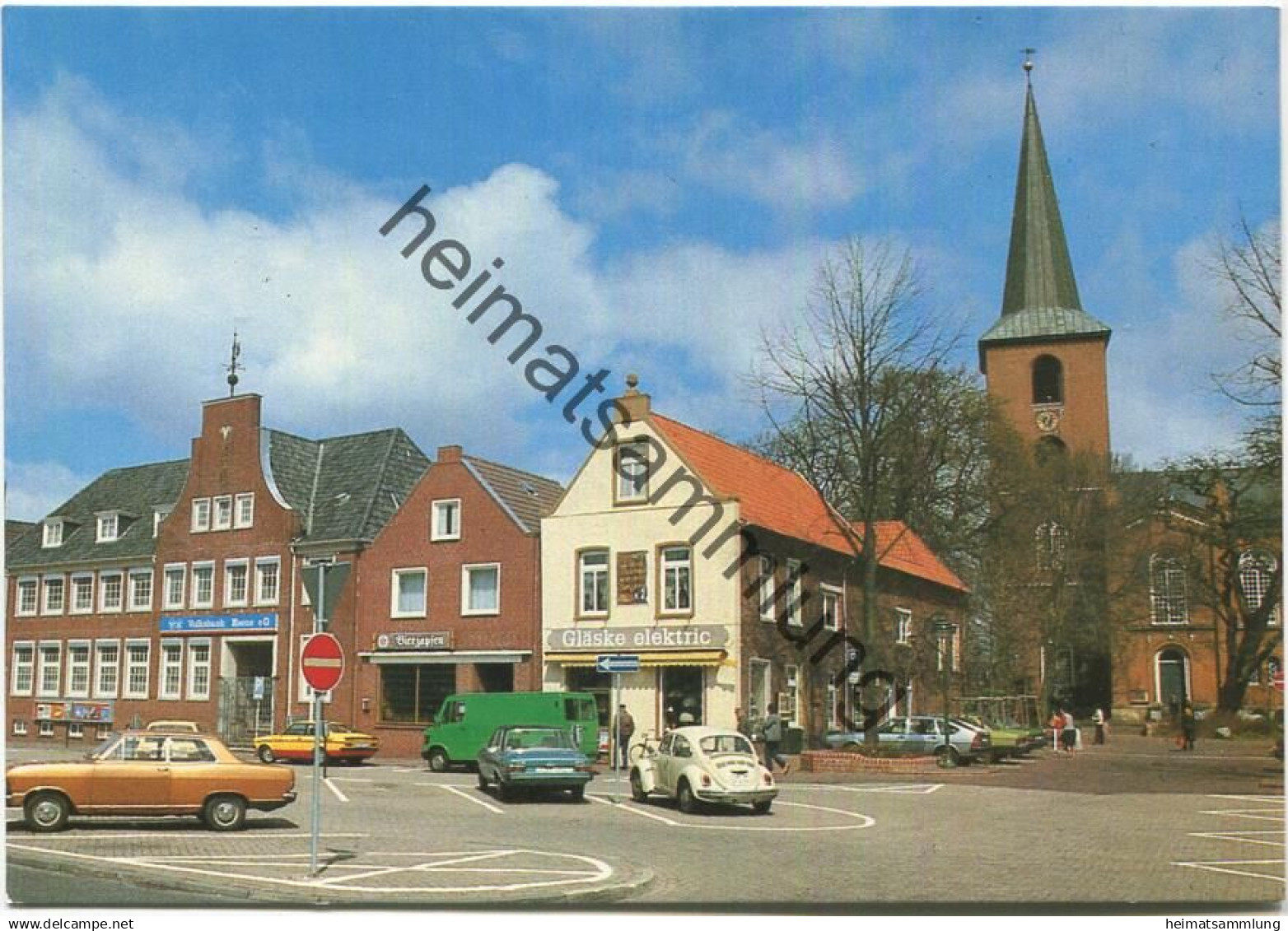 Esens - Marktplatz - Rückseite beschrieben