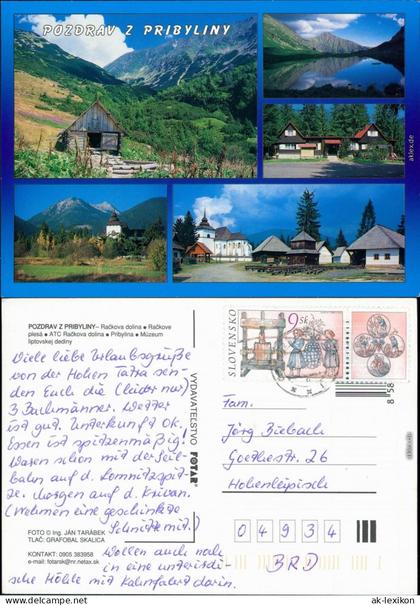 Ansichtskarte Slowakei Pozdrav z Pribyliny 2000