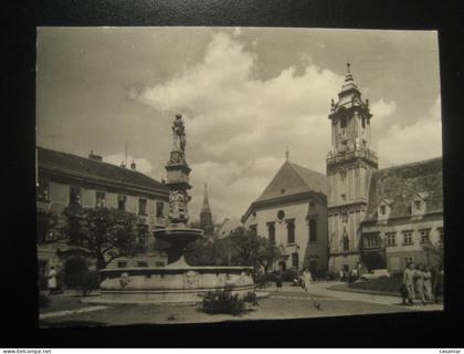 BRATISLAVA namestic 4 aprila postcard CZECHOSLOVAKIA Slovakia