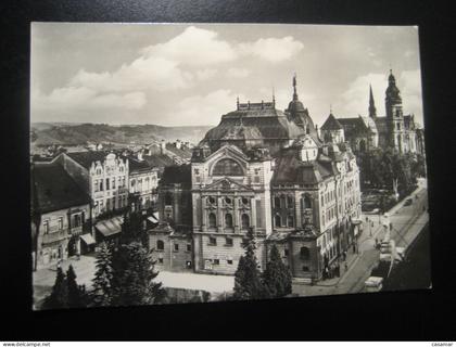 KOSICE Statne Divadlo dom cathedral cancel postcard CZECHOSLOVAKIA Slovakia