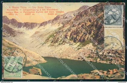 Slovacchia Slovakia Magas Tatra TEAR postcard XC3245