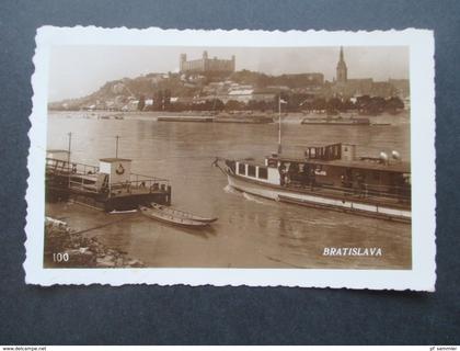 Slowakei / tschechien 1939 Ansichtskarte / Echtfoto Bratislava. Roter Sonderstempel