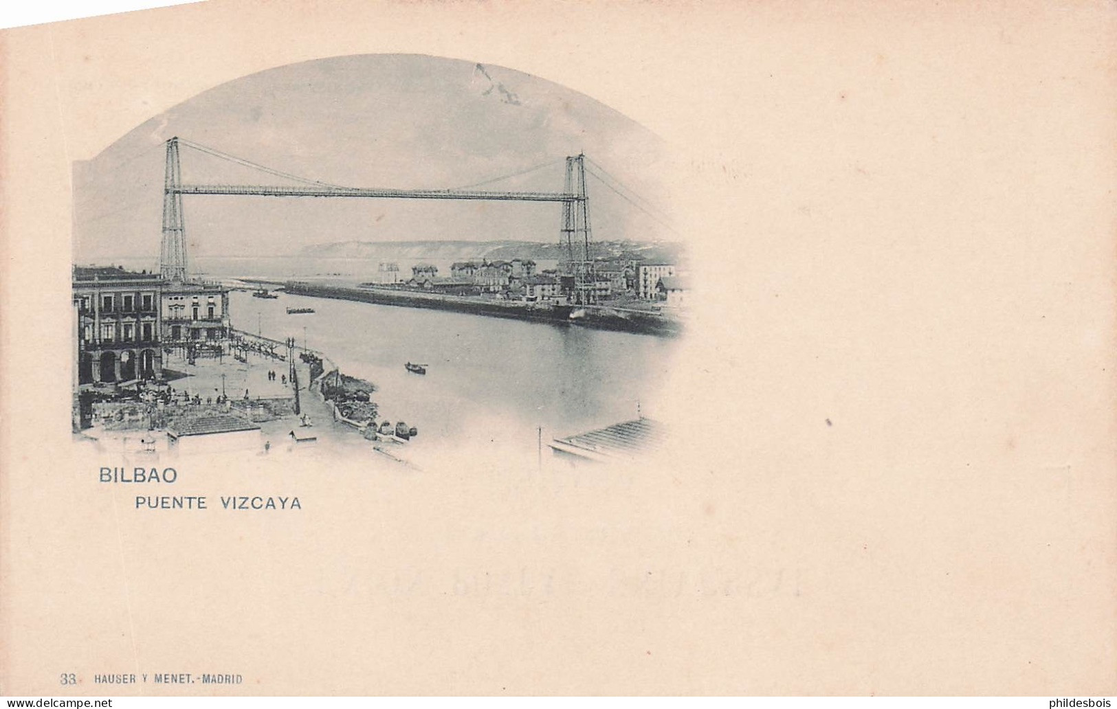 ESPAGNE  BILBAO (edit hauser y menet )  puente vizcaya