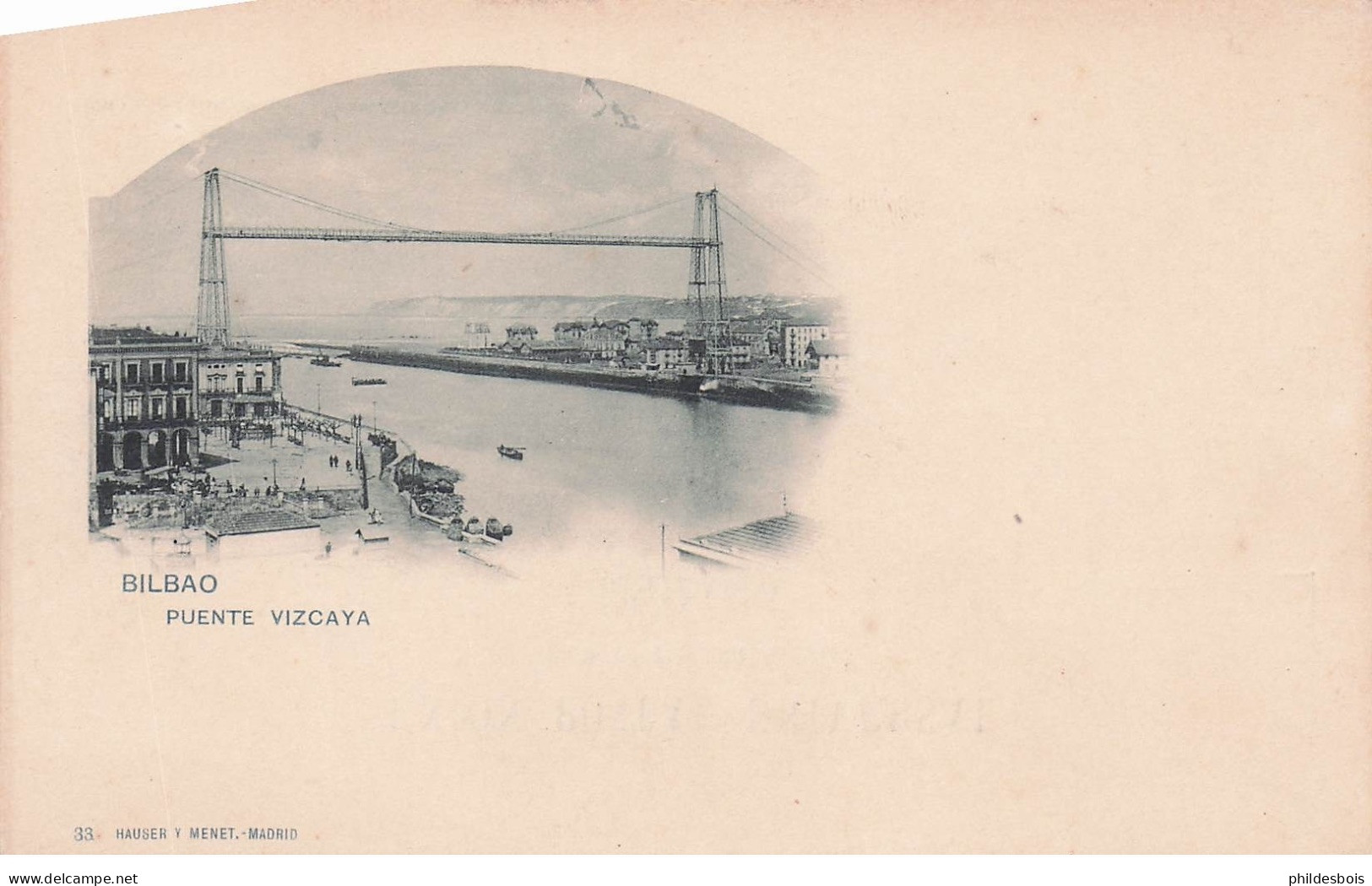 ESPAGNE  BILBAO (edit hauser y menet )  puente vizcaya