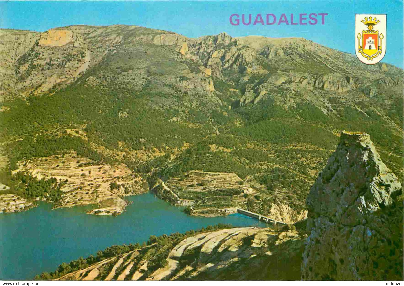 Espagne - Espana - Comunidad Valenciana - Guadalest - Castel de Guadalest - Vista parcial del Pantano - Blasons - CPM -