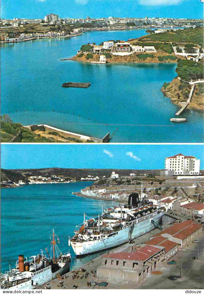 Espagne - Espana - Islas Baleares - Menorca - Mahon - Multivues - Bateaux - CPM - Voir Scans Recto-Verso