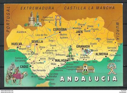 SPAIN ANDALUCIA Ansichtskarte gesendet 2001 from Germany with german stamp