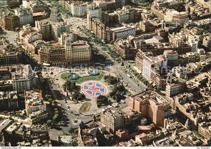 Barcelona Cataluna Fliegeraufnahme Plaza de Cataluna