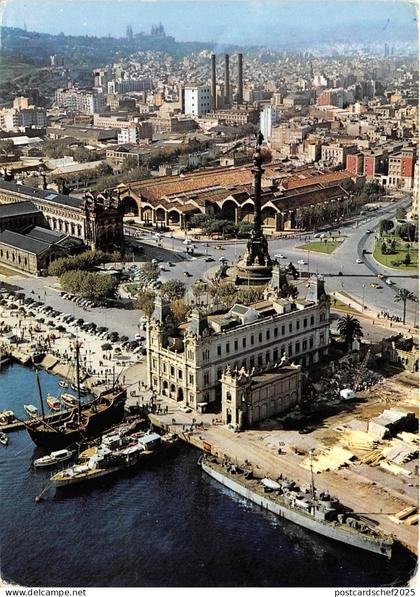 BG6119 barcelona puerta de la praz ship bateaux   spain