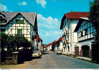 Burguete Pirineo-Navarro Pamplona Navarra ES Hotel Loizu y carretera de Francia