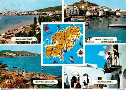 Ibiza Islas Baleares San Antonio Santa Eulalia San Miguel Ibiza Ciudad Hafen Kue