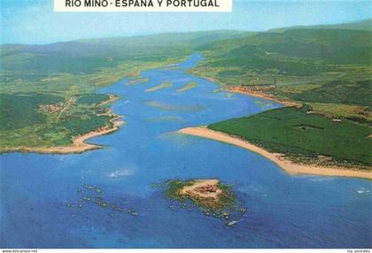 La Guardia Pontevedra Rio Mino Fliegeraufnahme