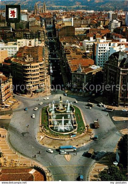 Leon Castilla y Leon Centro Plaza vista aérea