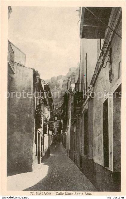 Malaga Andalucia ES Calle Muro Santa Ana